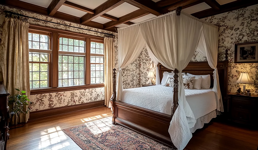 Балдахінні стійки в стилі тюдор 