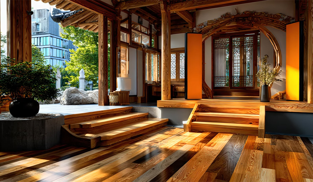 Бамбукові панелі у японському стилі