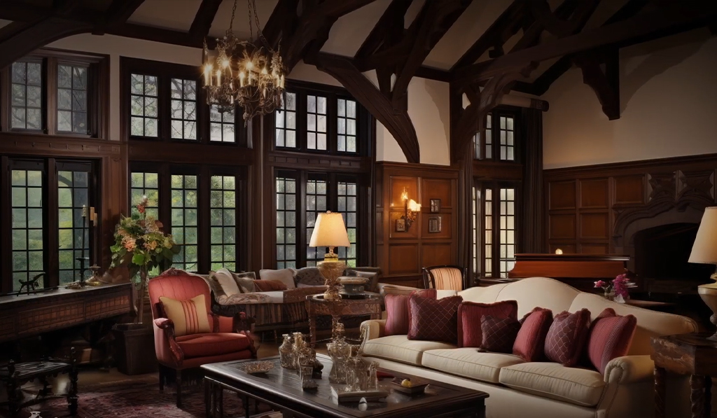 Геральдичні мотиви в стилі тюдор 