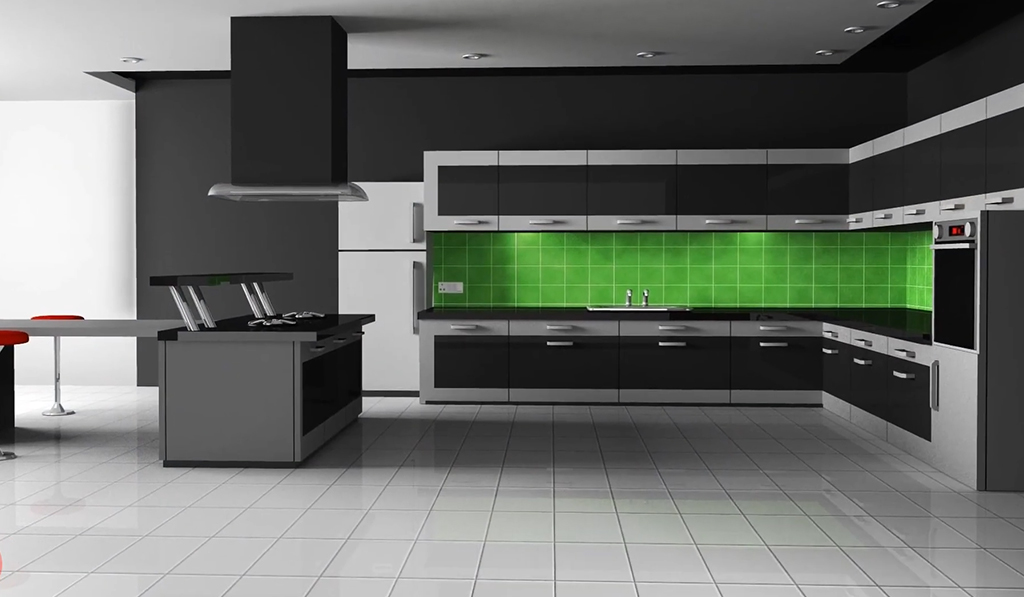 Холодна кольорова палітра в стилі хай-тек