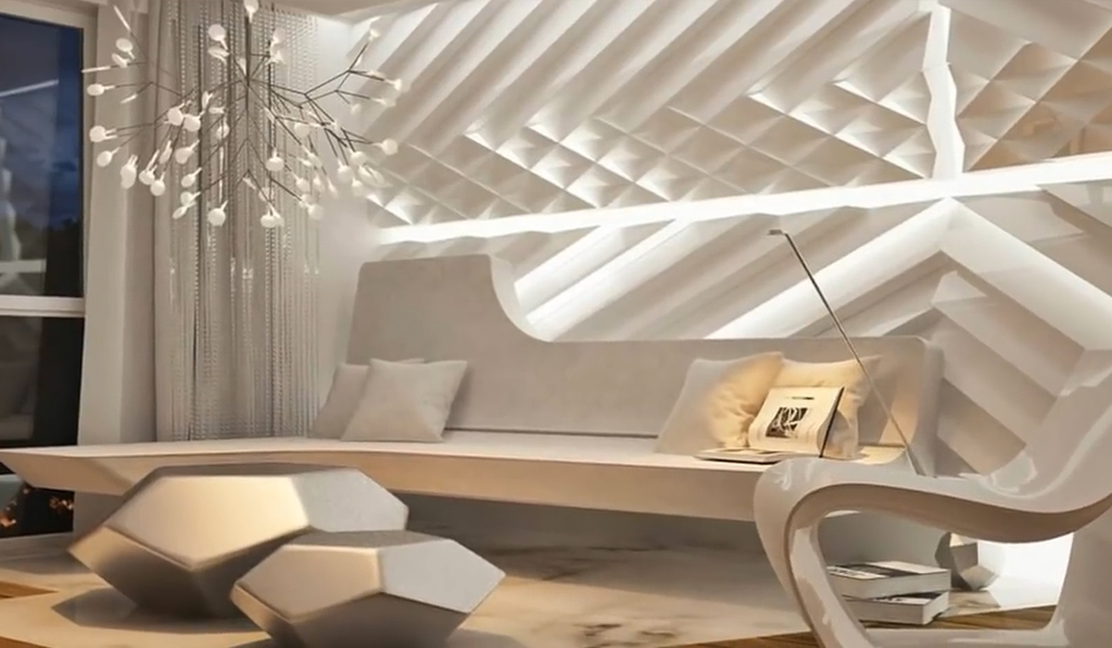 Неон та холодні кольори в стилі футуризм 